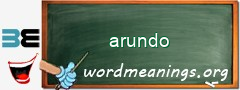 WordMeaning blackboard for arundo